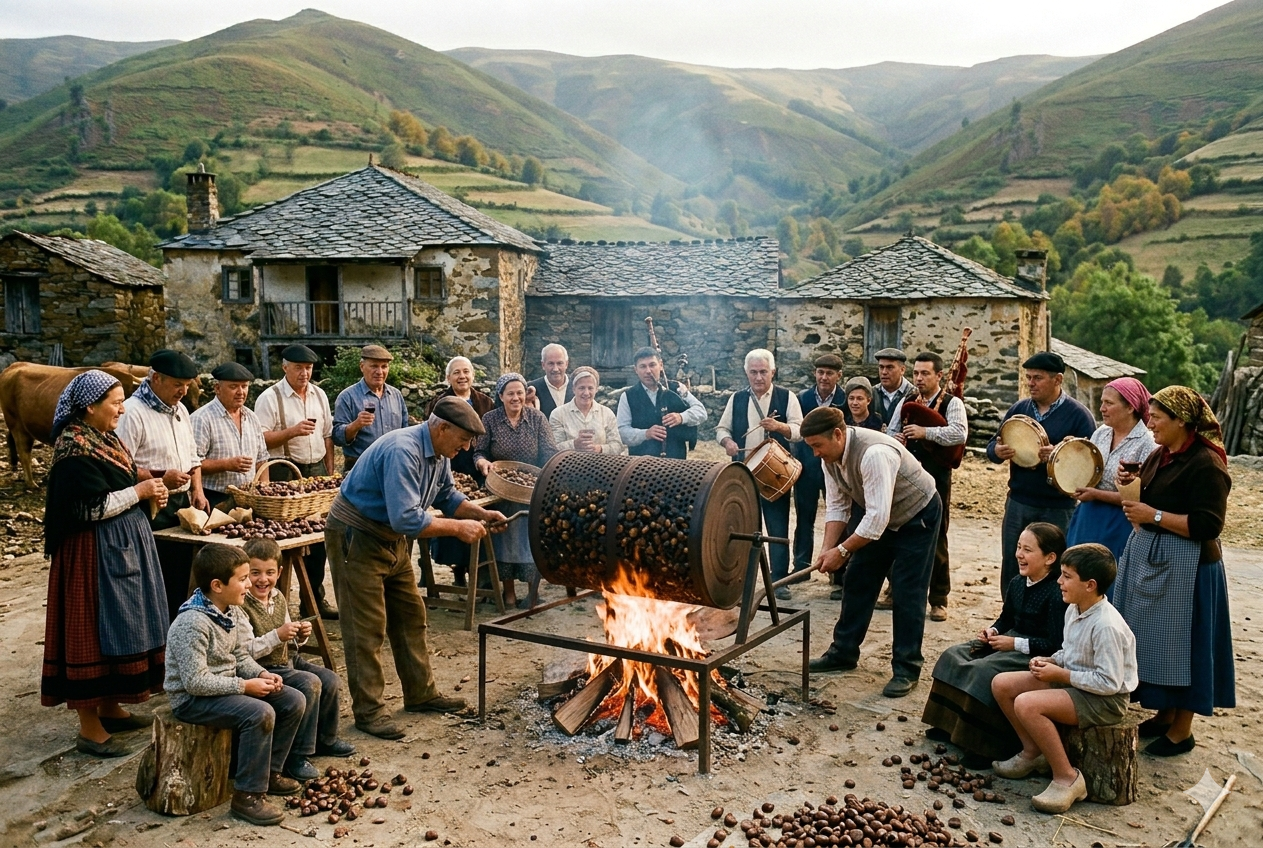 O Magosto: Fuego y Tradición